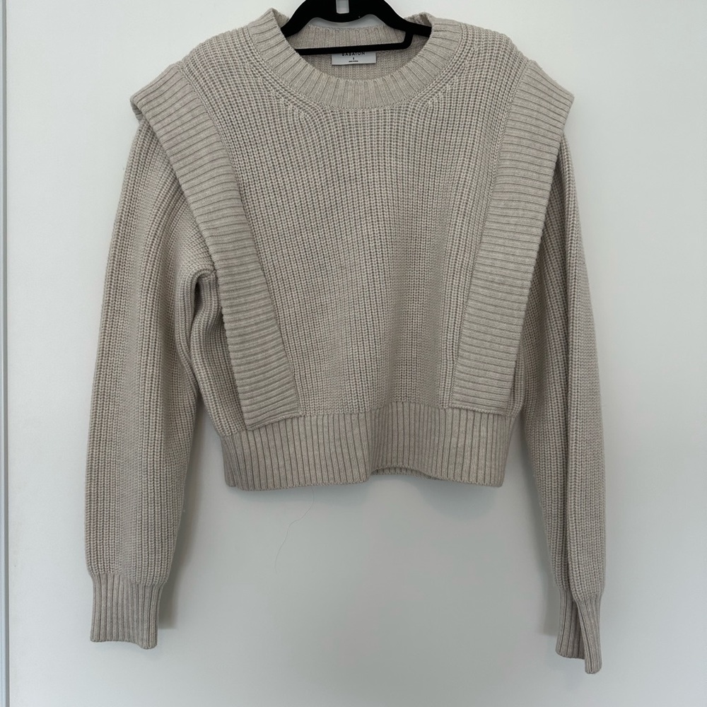 Babaton Grazia Sweater size S in beige.